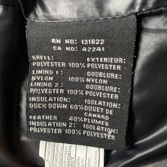 S13 New York Slate Gray Duck Down & Feathers Jacket Size Medium - Picture 9 of 11